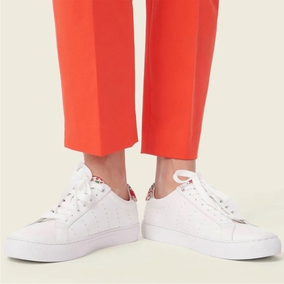 NWT J. Crew New Remi Pant in Bi Stretch Cotton in Grenadine Red - Picture 4 of 10